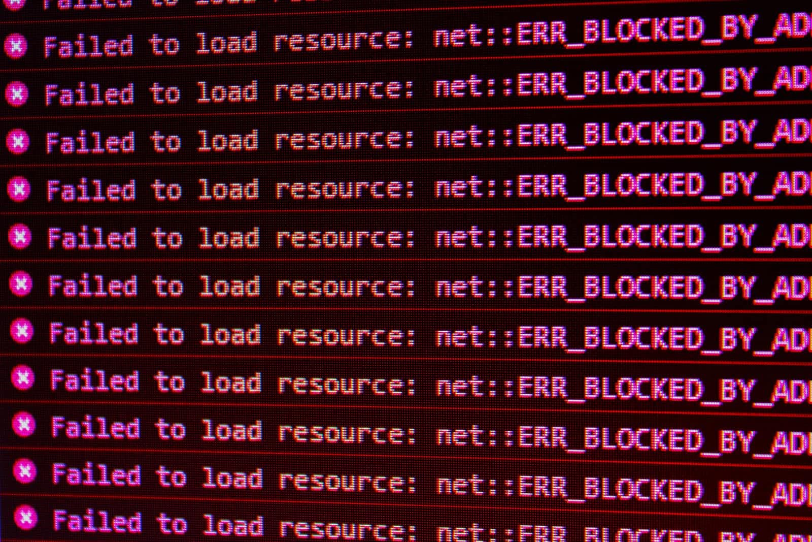 When looking for bugs or errors
